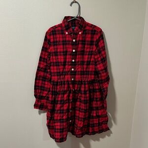 Polo by Ralph Lauren Red and Black Plaid Kids Button Down Shirt